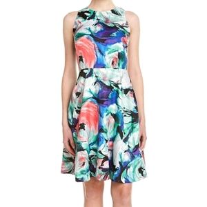 Floral Dress Abstract - Donna Morgan - Sleeveless